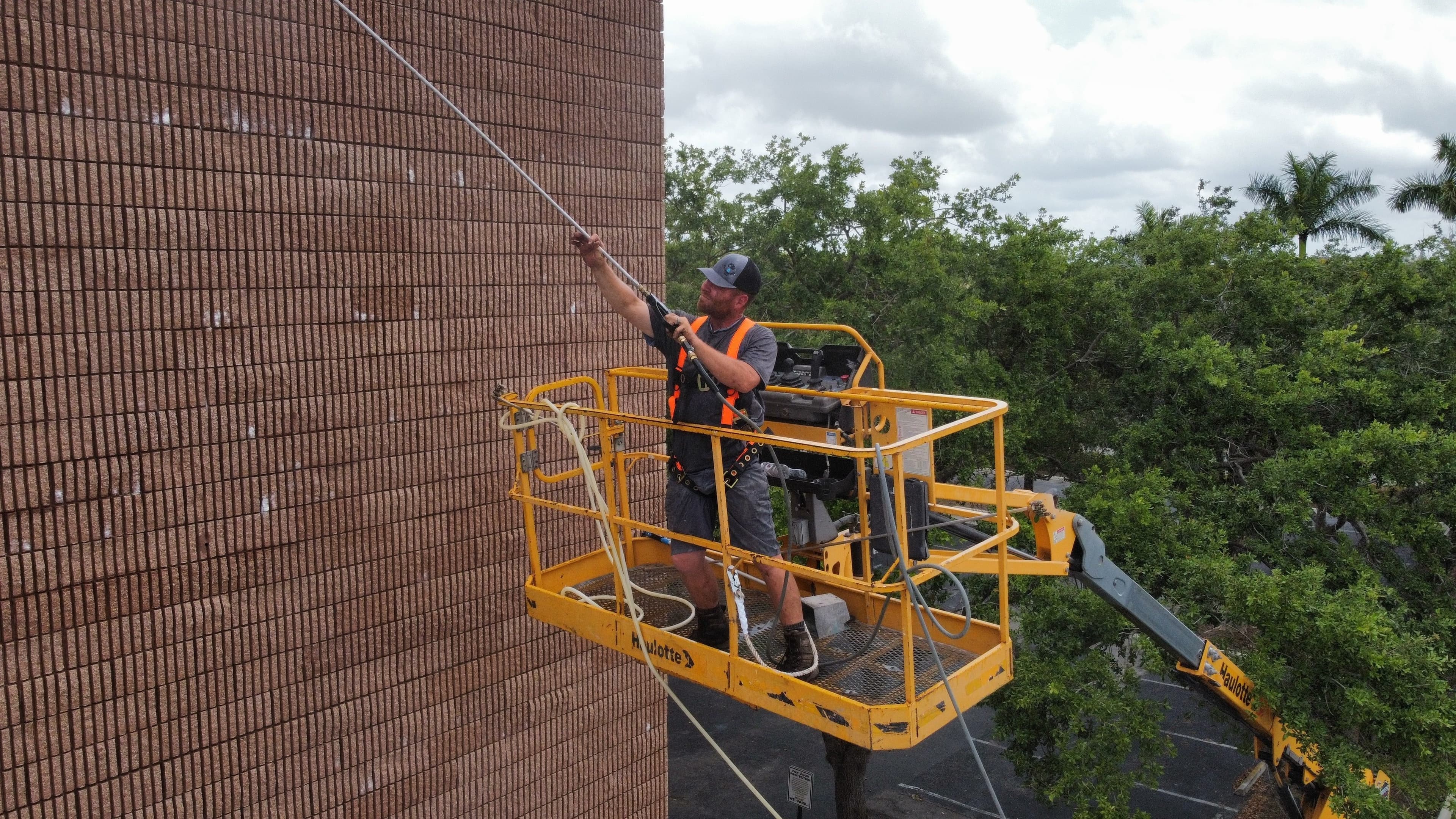 Professional pressure washing equipment