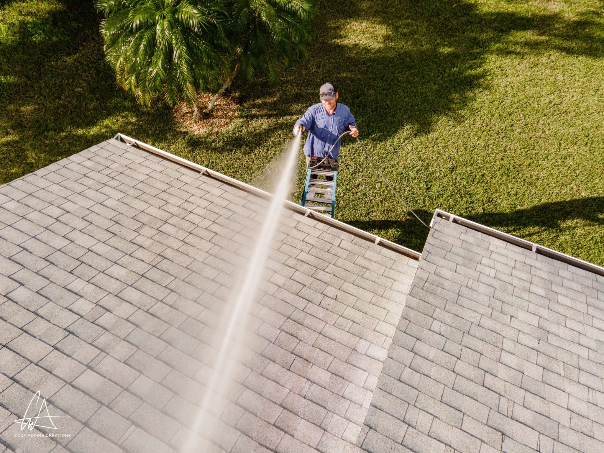 Roof soft wash service