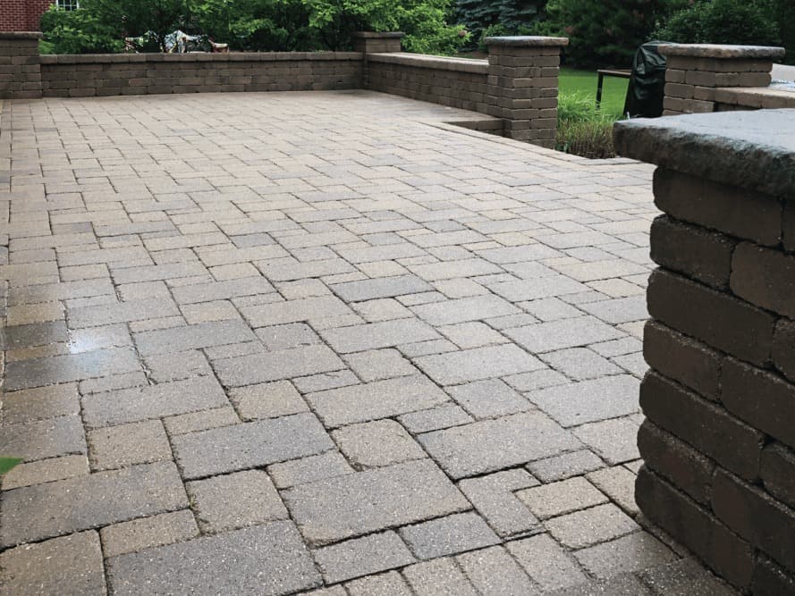 Paver Patio Cleaning - After