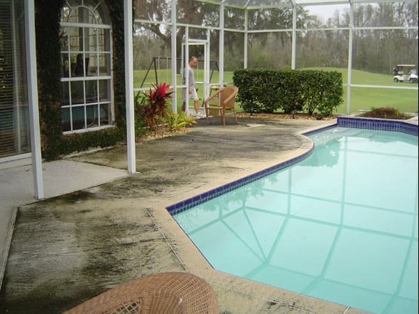 Pool Deck Cleaning - Before