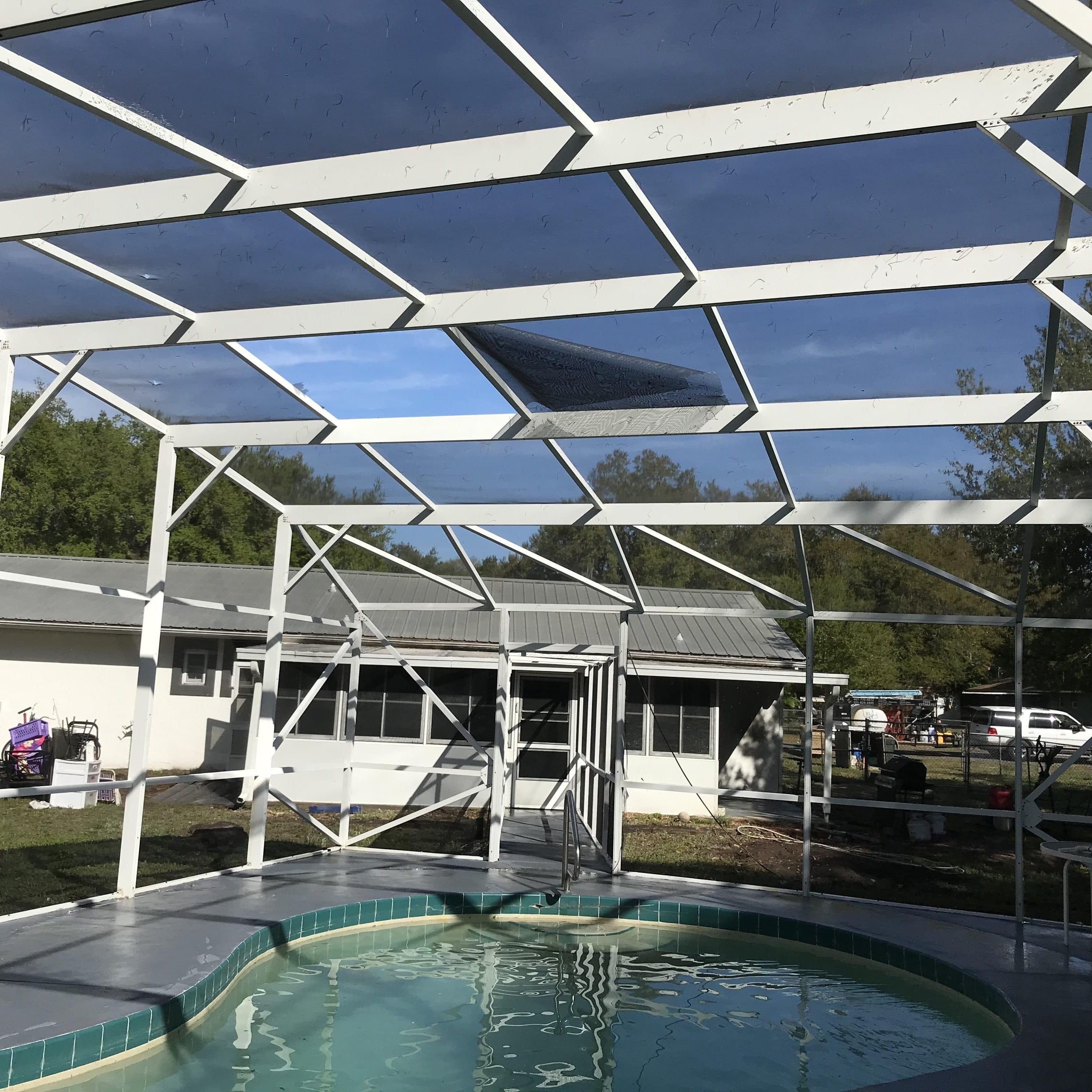 Pool Cage Cleaning